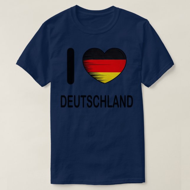 Camiseta Amo Alemania Mi hogar Mi país 1 (Diseño del anverso)