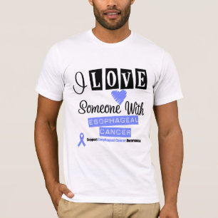 Camiseta Amo alguien con el cáncer del esófago