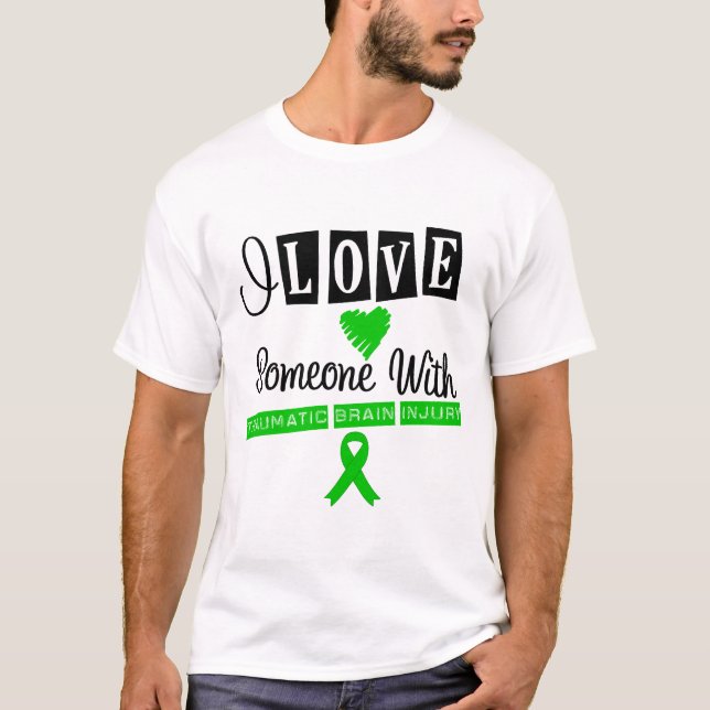 Camiseta Amo alguien con la lesión cerebral traumática (Anverso)