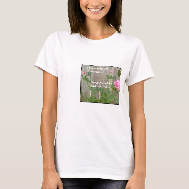 Camiseta Amo alguien con Síndrome de Down (Anverso)