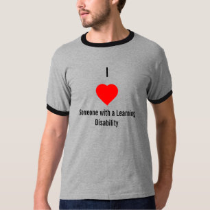 Camiseta Amo alguien con una discapacidad de aprendizaje