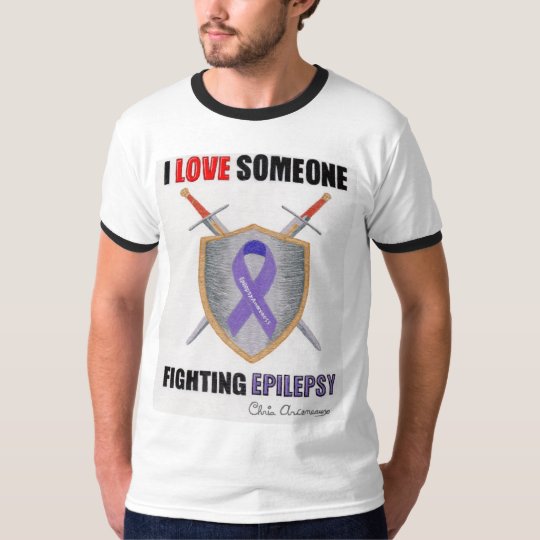 Camiseta AMO alguien epilepsia que lucha