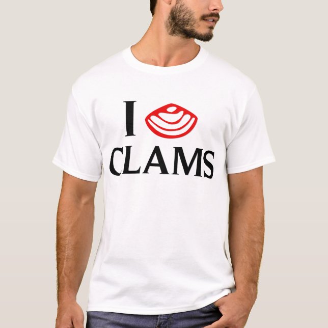 Camiseta Amo almejas (Anverso)