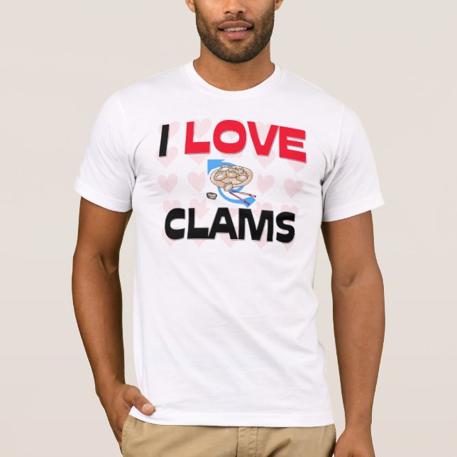Camiseta Amo almejas (Anverso)