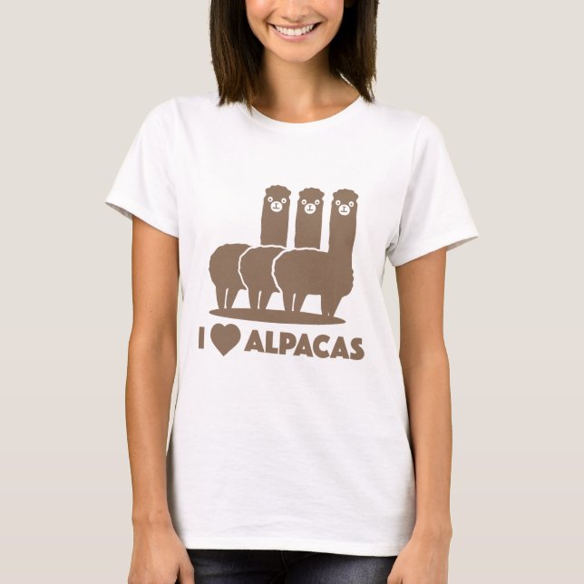 Camiseta Amo Alpacas (Anverso)