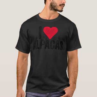 Camiseta Amo Alpacas I Corazón Alpacas Chica Alpaca