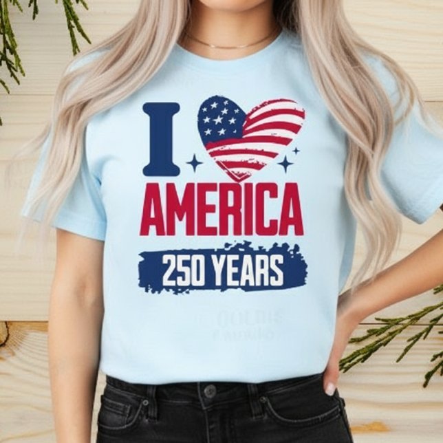 Camiseta Amo América 250 años (Subido por el creador)