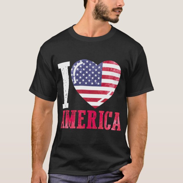 Camiseta Amo América Amo América (Anverso)