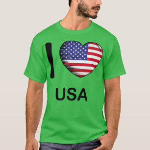 Camiseta Amo América Bandera de Estados Unidos Mi hogar Mi