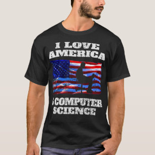 Camiseta Amo América Y El Clásico De Ciencias De La Computa