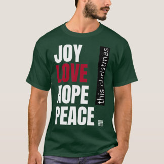 Camiseta Amo Amo Esperanza Paz Estos Navidades