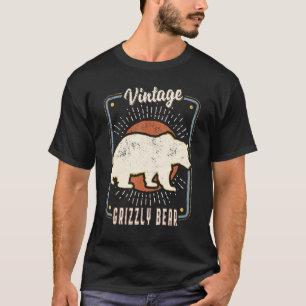 Camiseta Amo animal clásico retro vintage de oso pardo 1