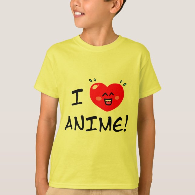 Camiseta Amo Anime (Anverso)