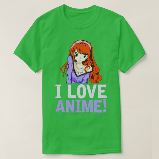 Camiseta Amo Anime (Diseño del anverso)