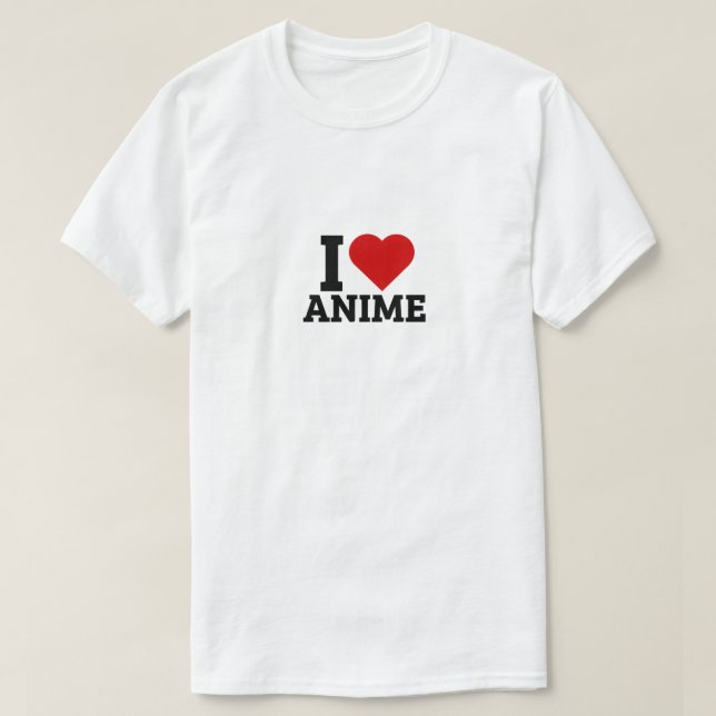 Camiseta Amo Anime - Anime Lover (Diseño del anverso)