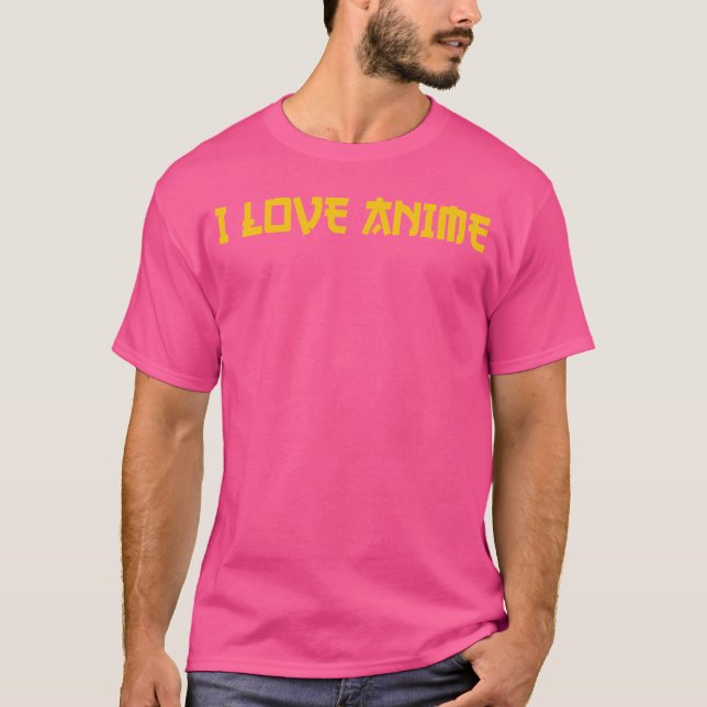 Camiseta Amo Anime retro (Anverso)