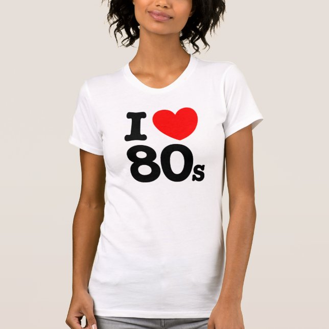 Camiseta Amo años 80 (Anverso)