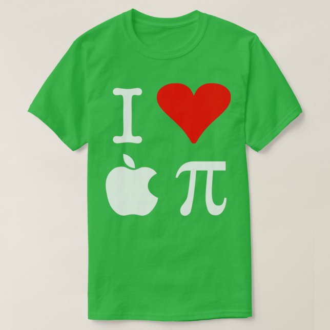 Camiseta Amo Apple Pi (Diseño del anverso)