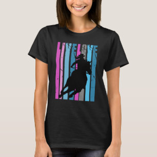 Camiseta Amo arcoiris Rodeo Carreras de barril Race Racer M