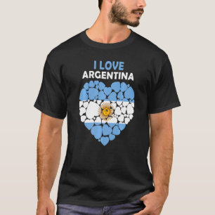 Camiseta Amo Argentina Orgullosa De Ser Bandera Argentina