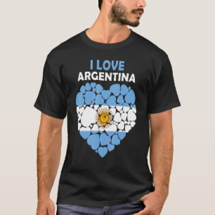 Camiseta Amo Argentina Orgullosa De Ser Bandera Argentina