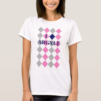 Camiseta ¡Amo Argyle - mujeres!