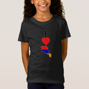 Camiseta Amo Armenia Vertical Corazón país Armenia