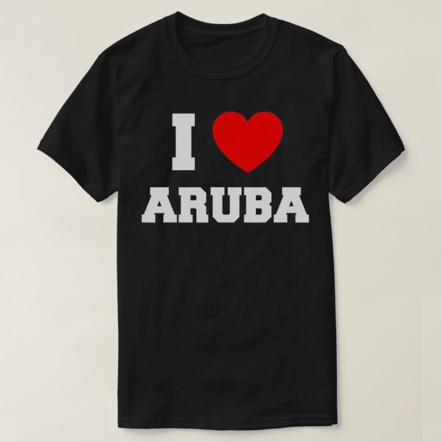 Camiseta Amo Aruba (Diseño del anverso)