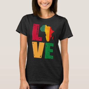 Camiseta Ámo asombroso África Historia Negra África Orgullo