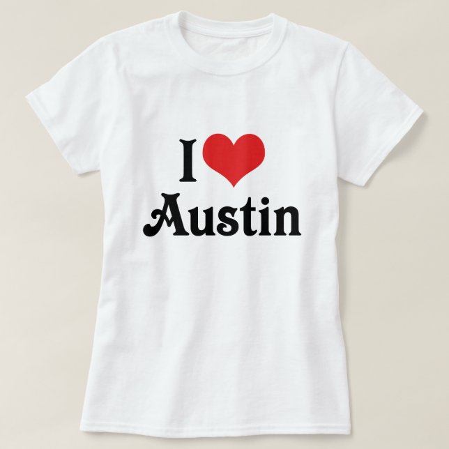 Camiseta Amo Austin (Diseño del anverso)