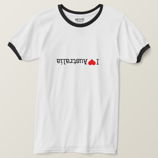 Camiseta Amo Australia (Anverso del diseño)
