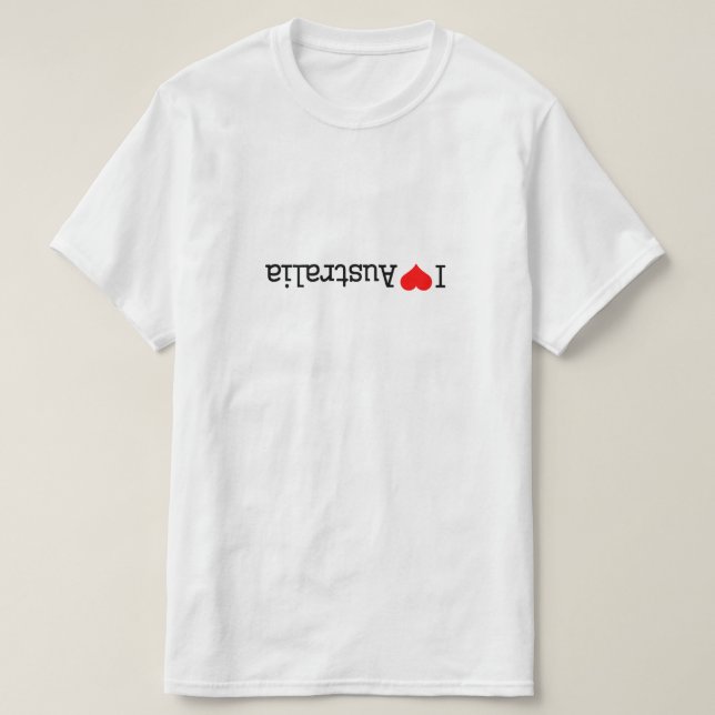 Camiseta Amo Australia (Diseño del anverso)