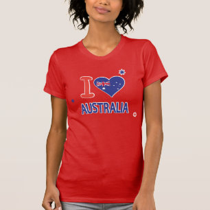 Camiseta AMO AUSTRALIA Australia día el 26 de enero feliz