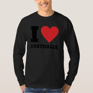 Camiseta Amo Australia, corazón, viajes familiares de Austr