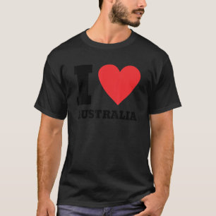 Camiseta Amo Australia, corazón, viajes familiares de Austr