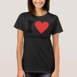 Camiseta Amo Australia, corazón, viajes familiares de Austr