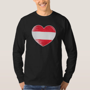 Camiseta Amo Austria Mi hogar Mi país Corazón Austria 8