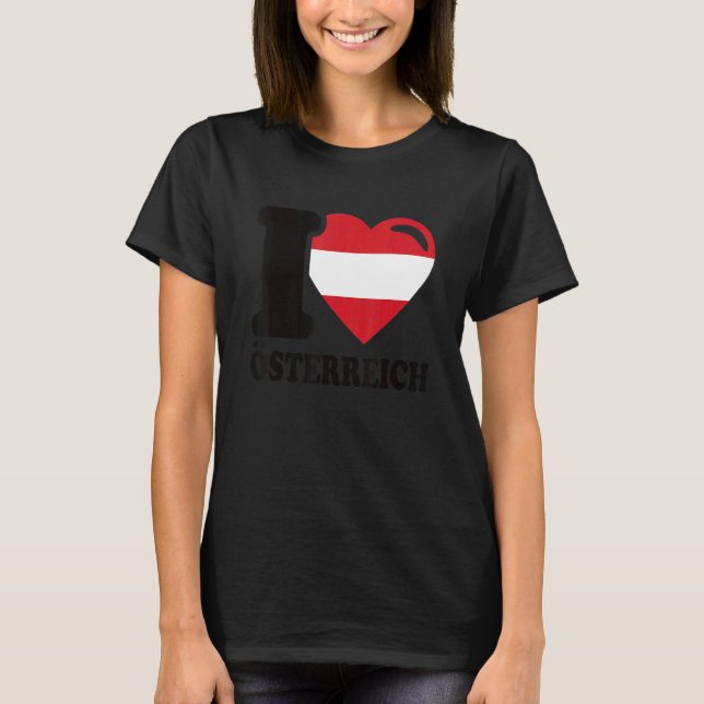 Camiseta Amo Austria Patria Bandera austriaca 4 (Anverso)
