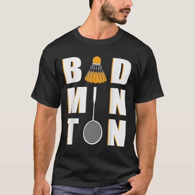 Camiseta Amo Badminton - Badminton (Anverso)