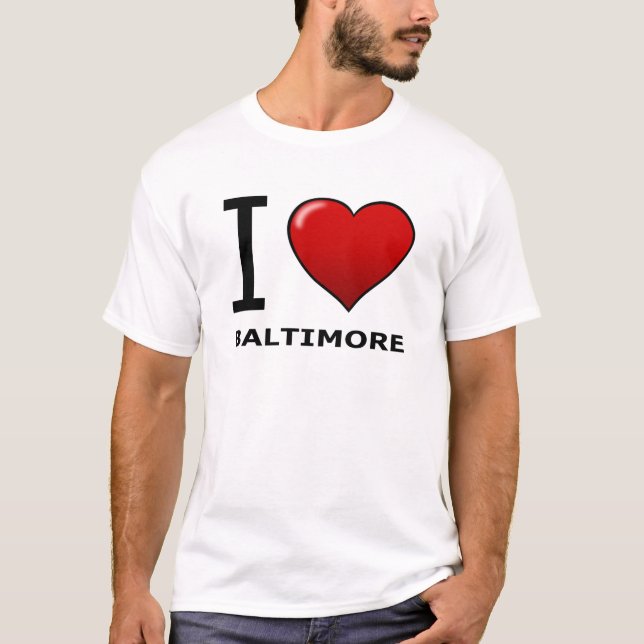 CAMISETA AMO BALTIMORE, MD - MARYLAND (Anverso)