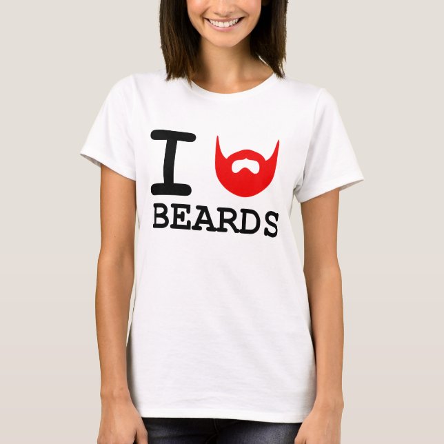Camiseta Amo barbas (Anverso)