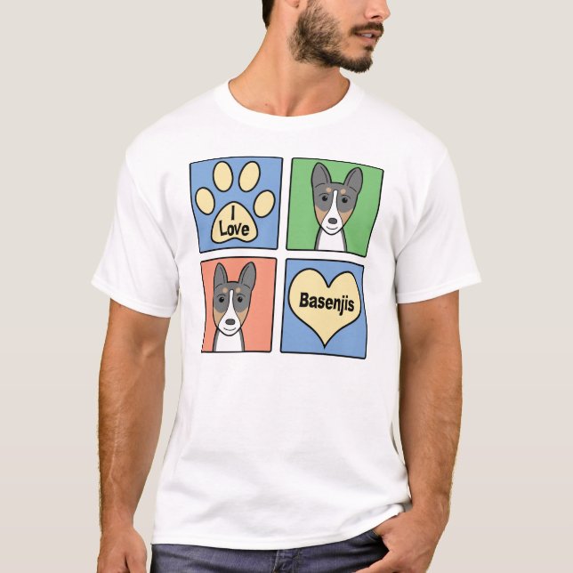 Camiseta Amo Basenjis (Anverso)