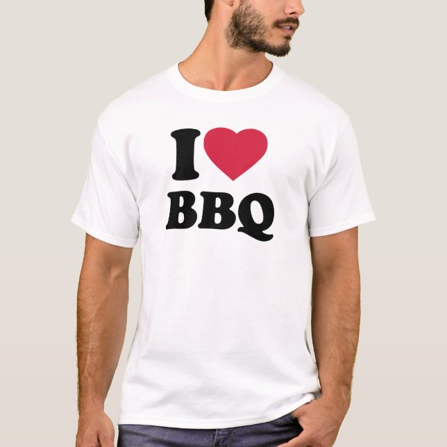 Camiseta Amo Bbq - barbacoa (Anverso)