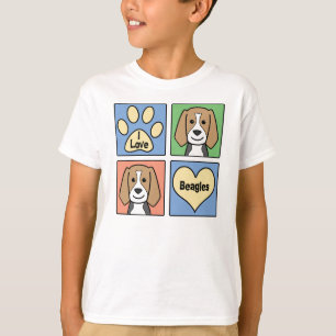 Camiseta Amo beagles