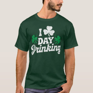Camiseta Amo Beber Durante El Día Divertido Día De San Patr