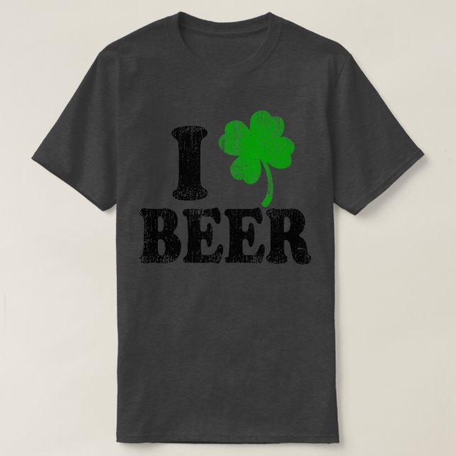 Camiseta Amo Beer Shamrock St (Diseño del anverso)