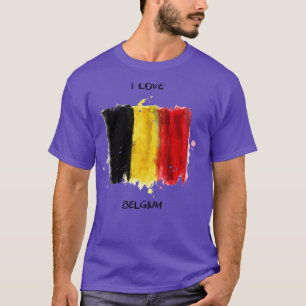 Camiseta Amo Bélgica Mi Hogar Mi País