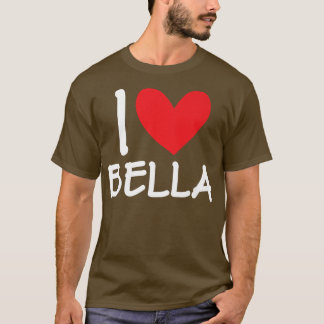 Camiseta Amo Bella Nombre Chica Personalizada Mujer Bff Fri