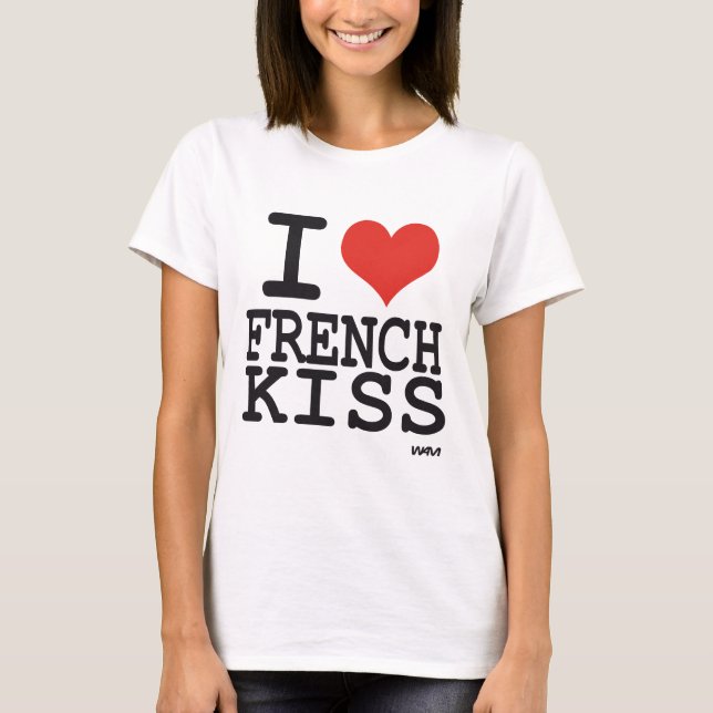 Camiseta Amo beso del francés (Anverso)