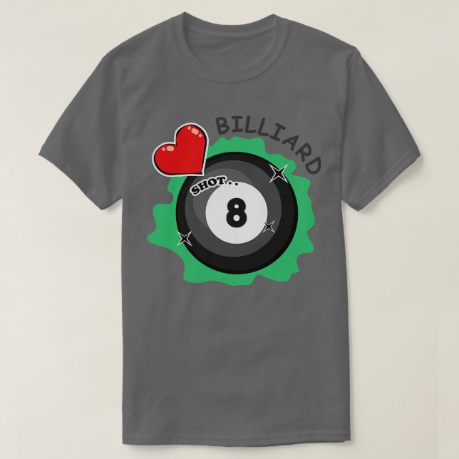 Camiseta Amo Billiard (Diseño del anverso)